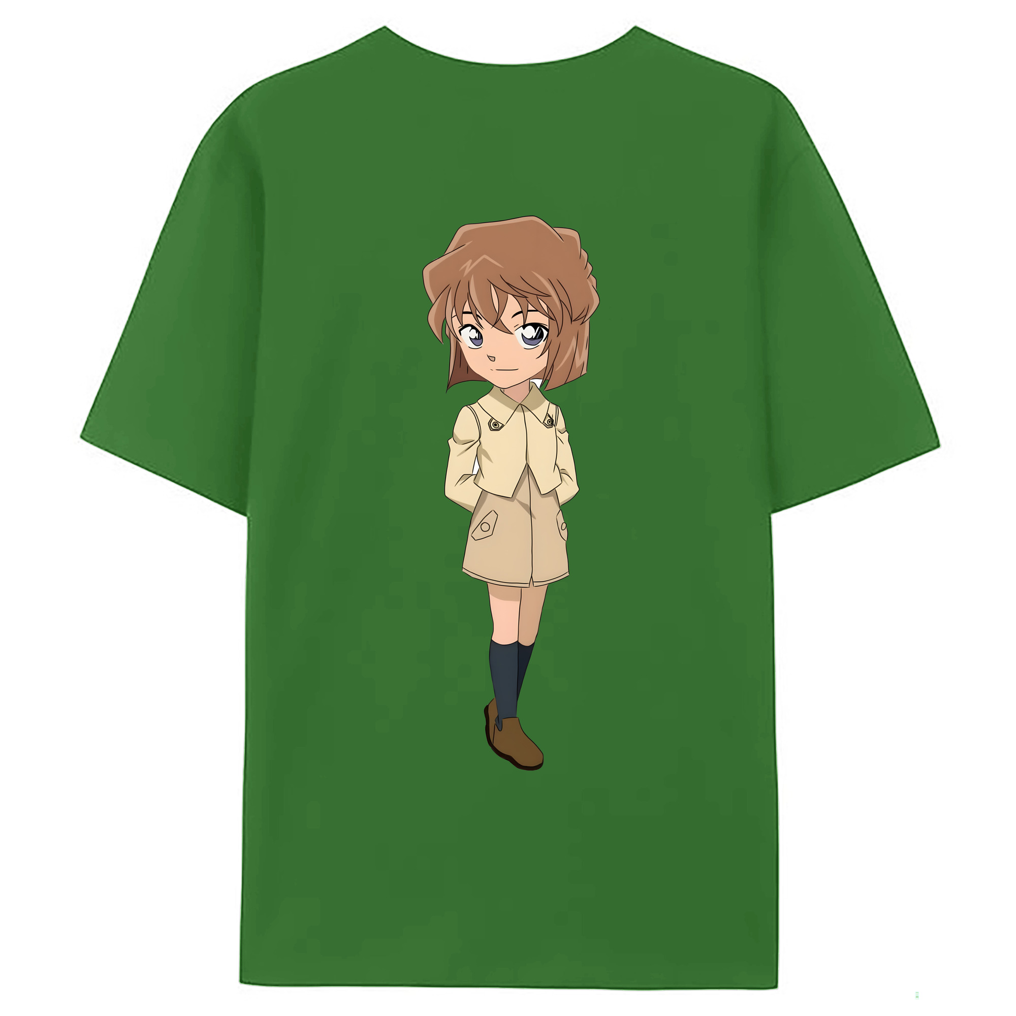 （画像用） 名探偵コナン 灰原 哀 はいばら あい Detective Conan Anita Hailey、Vi Graythorn Haibara Ai レディース半袖Tシャツ(バックプリント)